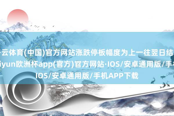 开云体育(中国)官方网站涨跌停板幅度为上一往翌日结算价±4%-kaiyun欧洲杯app(官方)官方网站·IOS/安卓通用版/手机APP下载