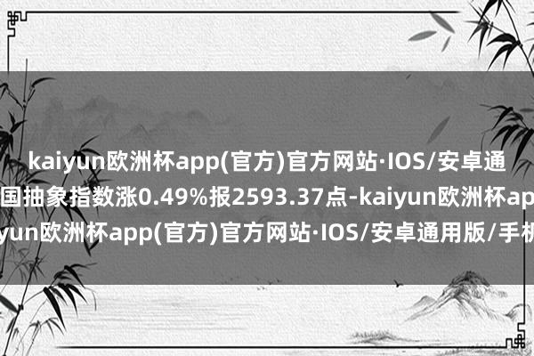 kaiyun欧洲杯app(官方)官方网站·IOS/安卓通用版/手机APP下载韩国抽象指数涨0.49%报2593.37点-kaiyun欧洲杯app(官方)官方网站·IOS/安卓通用版/手机APP下载