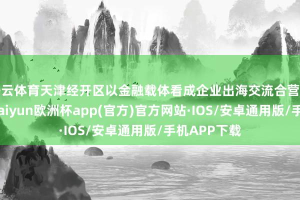 开云体育天津经开区以金融载体看成企业出海交流合营的周折执手-kaiyun欧洲杯app(官方)官方网站·IOS/安卓通用版/手机APP下载