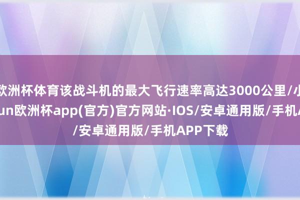 欧洲杯体育该战斗机的最大飞行速率高达3000公里/小时-kaiyun欧洲杯app(官方)官方网站·IOS/安卓通用版/手机APP下载