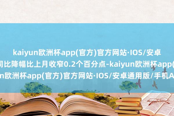 kaiyun欧洲杯app(官方)官方网站·IOS/安卓通用版/手机APP下载同比降幅比上月收窄0.2个百分点-kaiyun欧洲杯app(官方)官方网站·IOS/安卓通用版/手机APP下载