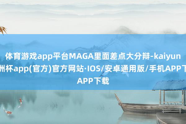 体育游戏app平台MAGA里面差点大分辩-kaiyun欧洲杯app(官方)官方网站·IOS/安卓通用版/手机APP下载