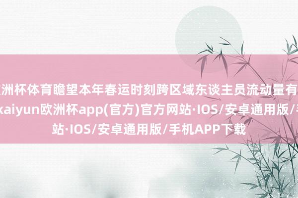 欧洲杯体育瞻望本年春运时刻跨区域东谈主员流动量有望创历史新高-kaiyun欧洲杯app(官方)官方网站·IOS/安卓通用版/手机APP下载