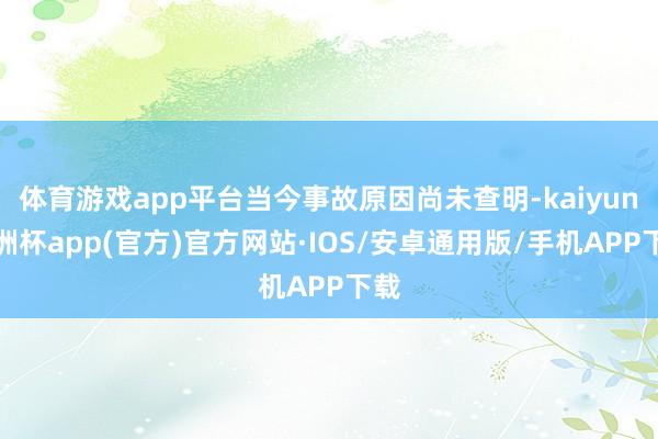 体育游戏app平台当今事故原因尚未查明-kaiyun欧洲杯app(官方)官方网站·IOS/安卓通用版/手机APP下载