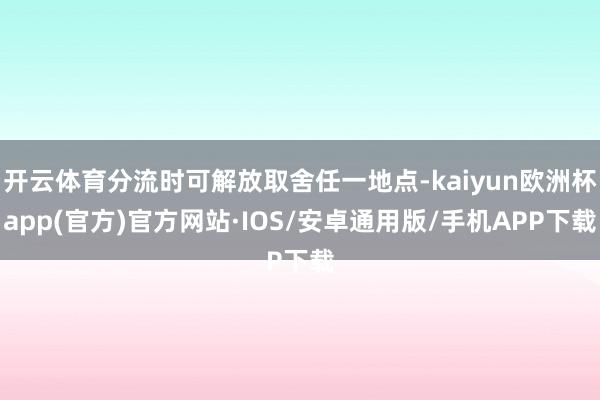 开云体育分流时可解放取舍任一地点-kaiyun欧洲杯app(